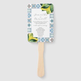 Hochzeitsprogramme für Wasserfarben Fächer