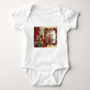 Hochzeitspuppe Portrait Grafik drucken Baby Strampler