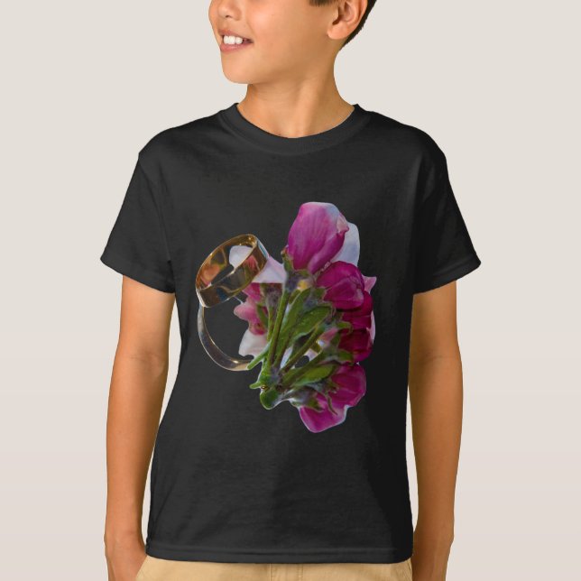 Hochzeitsraten und Blume T-Shirt (Vorderseite)