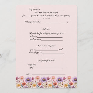 Hochzeitsratgeber Frühlingsblumen Rosa Lila Gelb Hinweiskarte