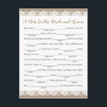 Hochzeitsratgeber, Rustikal Postkarte<br><div class="desc">Unsere rustikalen Tipp-Karten sind eine lustige Aktivität für Hochzeitsempfang oder Brautparty. Sie können die Überschrift ändern,  wenn Sie möchten,  indem Sie Zazzles Tool "Personalisieren Sie diese Vorlage" verwenden. Besuchen Sie die Burlap- und Lace-Hochzeitskollektion und entdecken Sie unsere große Auswahl an Karos,  die Sie koordinieren können.</div>
