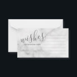 Hochzeitsratgeber und Wunschkarte aus klassischem  Hinweiskarte<br><div class="desc">Fügen Sie Ihrer Hochzeit eine persönliche Touch mit einem modernen Hochzeitsratgeber und Wunschausweis hinzu. Diese Ratgeber-Karte zeigt den Titel im modernen,  grau-Script-Schriftart Stil und Details in grau-modernen sans serif Schriftart Stil auf weißem Marmorhintergrund. Ideal für Hochzeiten,  Babydusche,  Geburtstagsparty,  Brautparty,  Junggeselinnen-Abschied und alle besondere Anlässe.</div>