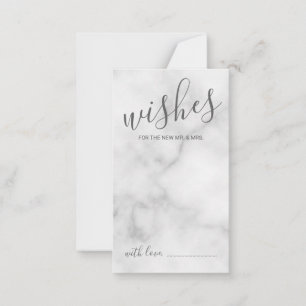 Hochzeitsratgeber und Wunschkarte aus klassischem Hinweiskarte