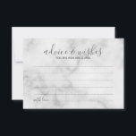 Hochzeitsratgeber und Wunschkarte aus klassischem  Hinweiskarte<br><div class="desc">Fügen Sie Ihrer Hochzeit eine persönliche Touch mit einem modernen Hochzeitsratgeber und Wunschausweis hinzu. Diese Ratgeber-Karte zeigt den Titel im modernen,  grau-Script-Schriftart Stil und Details in grau-modernen sans serif Schriftart Stil auf weißem Marmorhintergrund. Ideal für Hochzeiten,  Babydusche,  Geburtstagsparty,  Brautparty,  Junggeselinnen-Abschied und alle besondere Anlässe.</div>