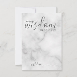 Hochzeitsratgeber und Wunschkarte aus klassischem  Hinweiskarte