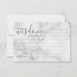 Hochzeitsratgeber und Wunschkarte aus klassischem  Hinweiskarte