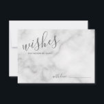Hochzeitsratgeber und Wunschkarte aus klassischem  Hinweiskarte<br><div class="desc">Fügen Sie Ihrer Hochzeit eine persönliche Touch mit einem modernen Skript Hochzeitsratschlag und Wunschkarte hinzu. Diese Ratgeber-Karte zeigt den Titel in grau-moderner Kalligraphie-Schriftart-Stil und Details in grau-modernen sans serif Schriftart-Stil auf weißem Marmorboden. Ideal für Hochzeiten,  Babydusche,  Geburtstagsparty,  Brautparty,  Junggeselinnen-Abschied und alle besondere Anlässe.</div>