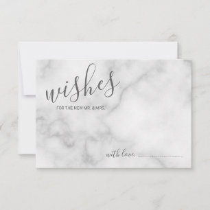 Hochzeitsratgeber und Wunschkarte aus klassischem  Hinweiskarte