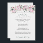 Hochzeitsratgeber wünscht Pink Peonies Hinweiskarte<br><div class="desc">Hübsche Hochzeitsberatung und auch Kartenwünsche für Ihre Gäste,  die mit hübschen rosa Peony-Bouquets dekoriert sind. Was für eine großartige Art,  sich an Ihren besonderen Tag zu erinnern.</div>