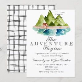 Hochzeitsreise im Freien Einladung