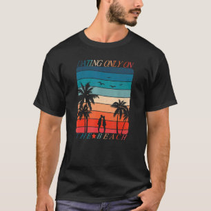 Hochzeitsreise Paare Beach Urlaub Tropischer 70er T-Shirt