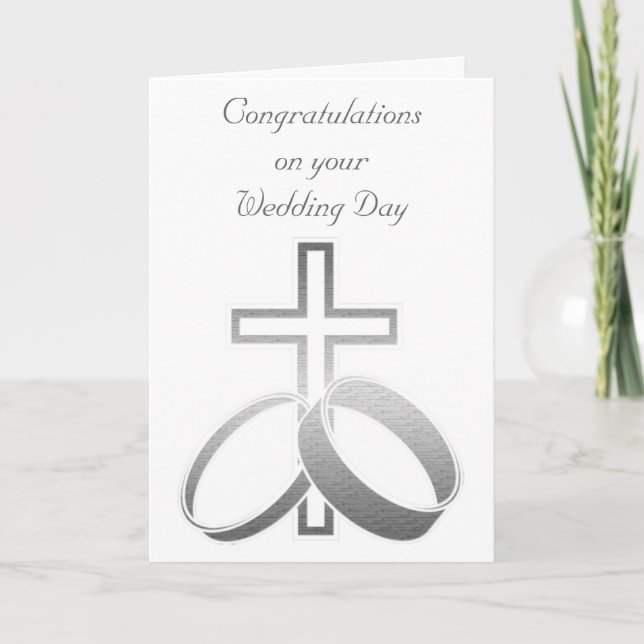 Hochzeitsrennen & Cross für Hochzeiten und Anniver Karte (Vorderseite)