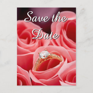 Hochzeitsring Save the Date Postkarten