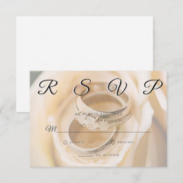Hochzeitsrings Einfache elegante Minimalistische R RSVP Karte