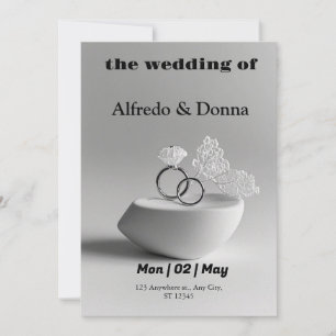 Hochzeitsrings Feiertagskarte