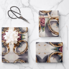 Hochzeitsrings Geschenkpapier Set