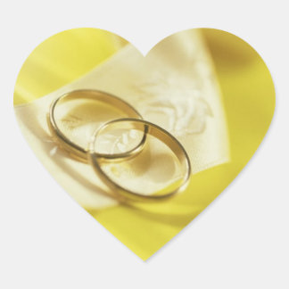 Hochzeitsrings Ribbon Hochzeitsherzen Herz-Aufkleber