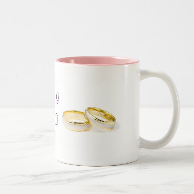 Hochzeitsrings Zweifarbige Tasse (Rechts)