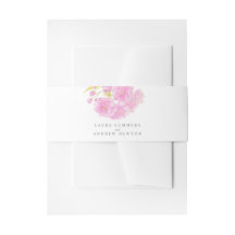 Hochzeitsrosa Kirschblüte Wasserfarbe personalisie