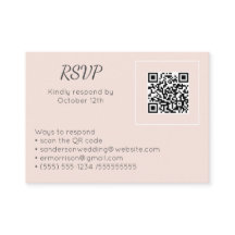 Hochzeitsrosa UAWG Online QR Code Foto