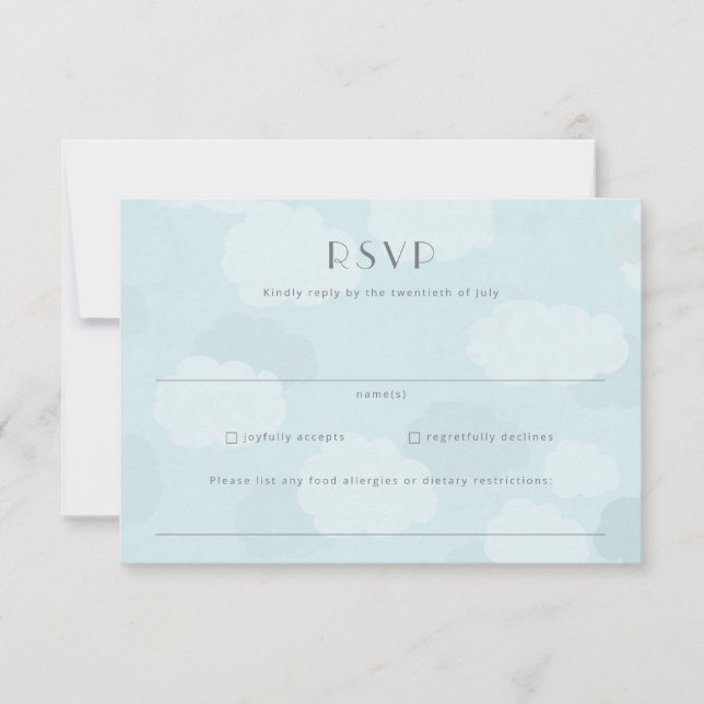 HochzeitsrSVP für Hochzeiten in Urlaubsort RSVP Karte (Vorderseite)