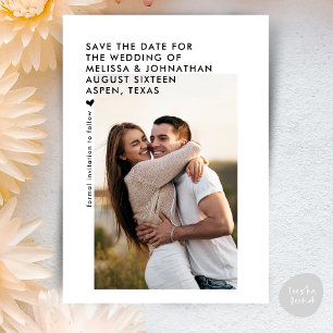 Hochzeitssaal das Datum Moderne Minimalistische Sa Save The Date