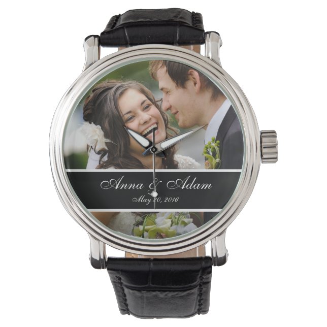 Hochzeitssache Foto Armbanduhr (Vorderseite)