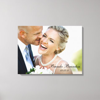 Hochzeitssache Foto Keepake Leinwand