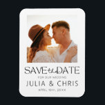 Hochzeitssache mit Foto speichern Magnet<br><div class="desc">Moderne speichern Sie die Terminkarten für Sie kommende Hochzeit! Suchen Sie nach anderen Elementen in dieser Auflistung</div>