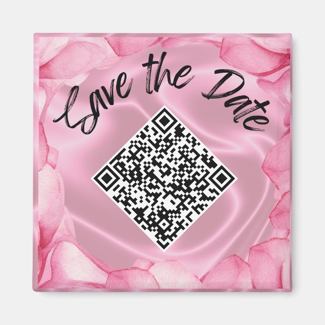 Hochzeitssattel für das benutzerdefinierte QR-Code Magnet (Vorne)
