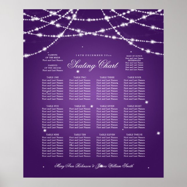Hochzeitssattelkette Lila Poster (Vorne)