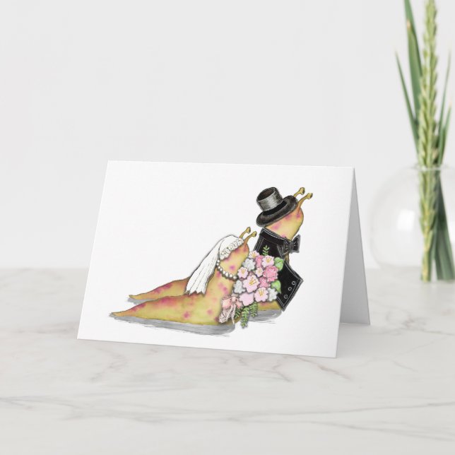 Hochzeitssauger-Grußkarte Dankeskarte (Vorderseite)