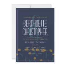 Hochzeitsschick Moderne Elegant einfach blau gelb