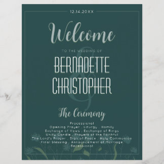 Hochzeitsschick Moderne Elegante Simple Green Emer