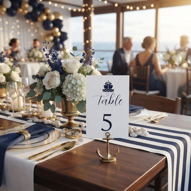 Hochzeitsschiff Boot Hochzeit  Tischnummer (Von Creator hochgeladen)