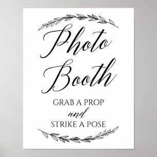 Hochzeitsschild – Fotoautomat Laurel Hochzeitsschi Poster