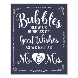 Hochzeitsschild Fotodruck