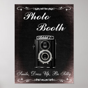Hochzeitsschild für Fotobox, Kreidetafel-Stil Poster