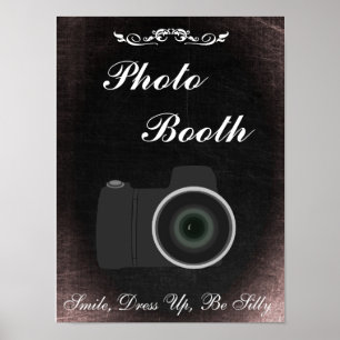 Hochzeitsschild für Fotobox, Schiefertafel-Stil Poster