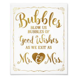 Hochzeitsschild Hochzeitsposter, Goldhochzeit Fotodruck