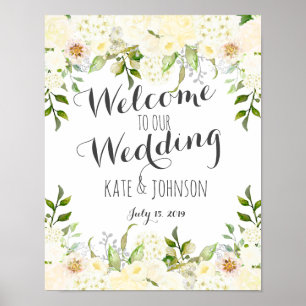 Hochzeitsschild, Willkommen, Babyparty, Poster, Ba Poster