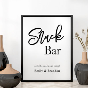 Hochzeitsschildkröte für Snacks Bar Poster