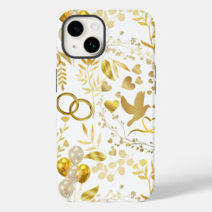 Hochzeitsschmuck in Gold 02 Case-Mate iPhone 14 Hülle
