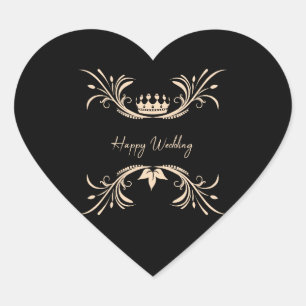 Hochzeitsschokoladenaufkleber Herz-Aufkleber