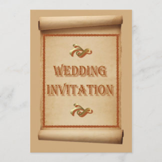 Hochzeitsschriftrolle Hochzeitseinladung Einladung