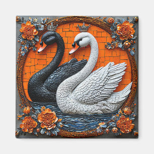Hochzeitsschwäne Magnet