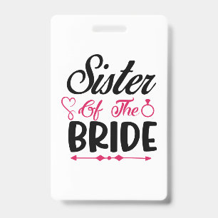 HochzeitsSchwester der Braut Ausweis