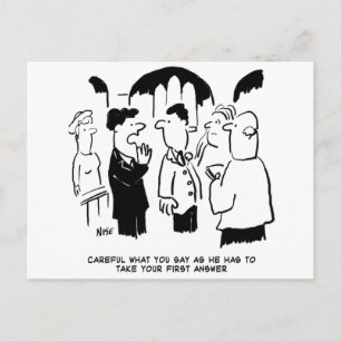 Hochzeitsschwüre - Nimm zuerst Antwort Postkarte