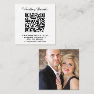 Hochzeitsseite | QR Code Couple Foto UAWG Begleitkarte