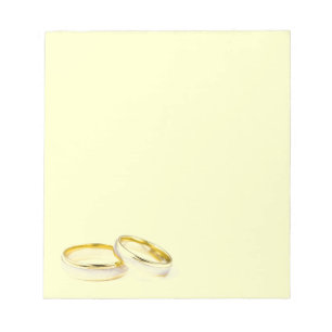 Hochzeitssender Notepad Notizblock